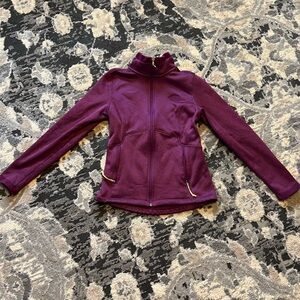 Purple north face jacket size s.
